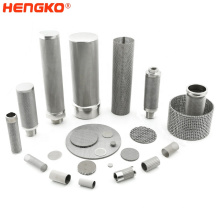 Stainless Steel  SS316 Sintered Mesh Filter Cartridges - Pleated Structure for Larger Filtering Surface